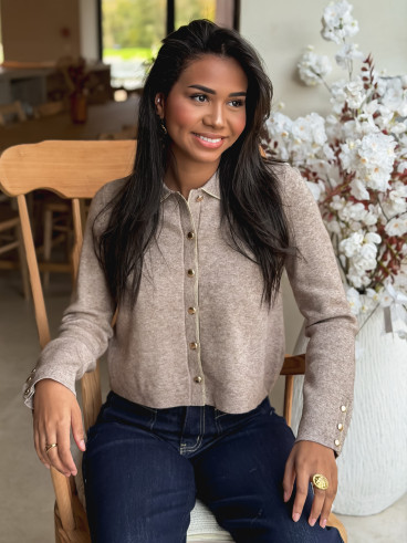 Gilet Faustina - Taupe Gilet Faustina - Taupe