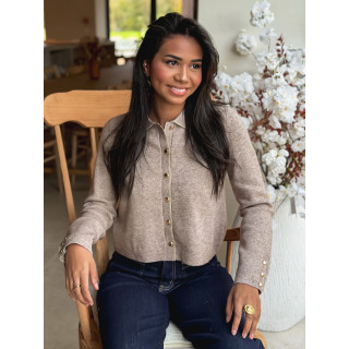 Gilet Faustina - Taupe