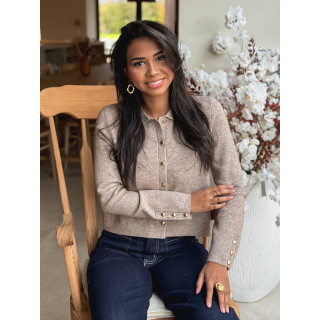 Gilet Faustina - Taupe