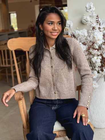 Gilet Faustina - Taupe Gilet Faustina - Taupe