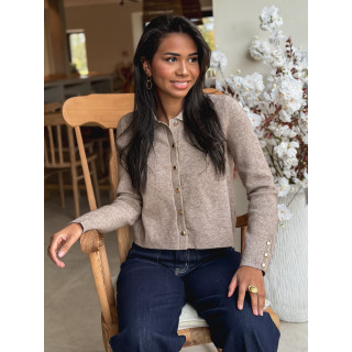 Gilet Faustina - Taupe