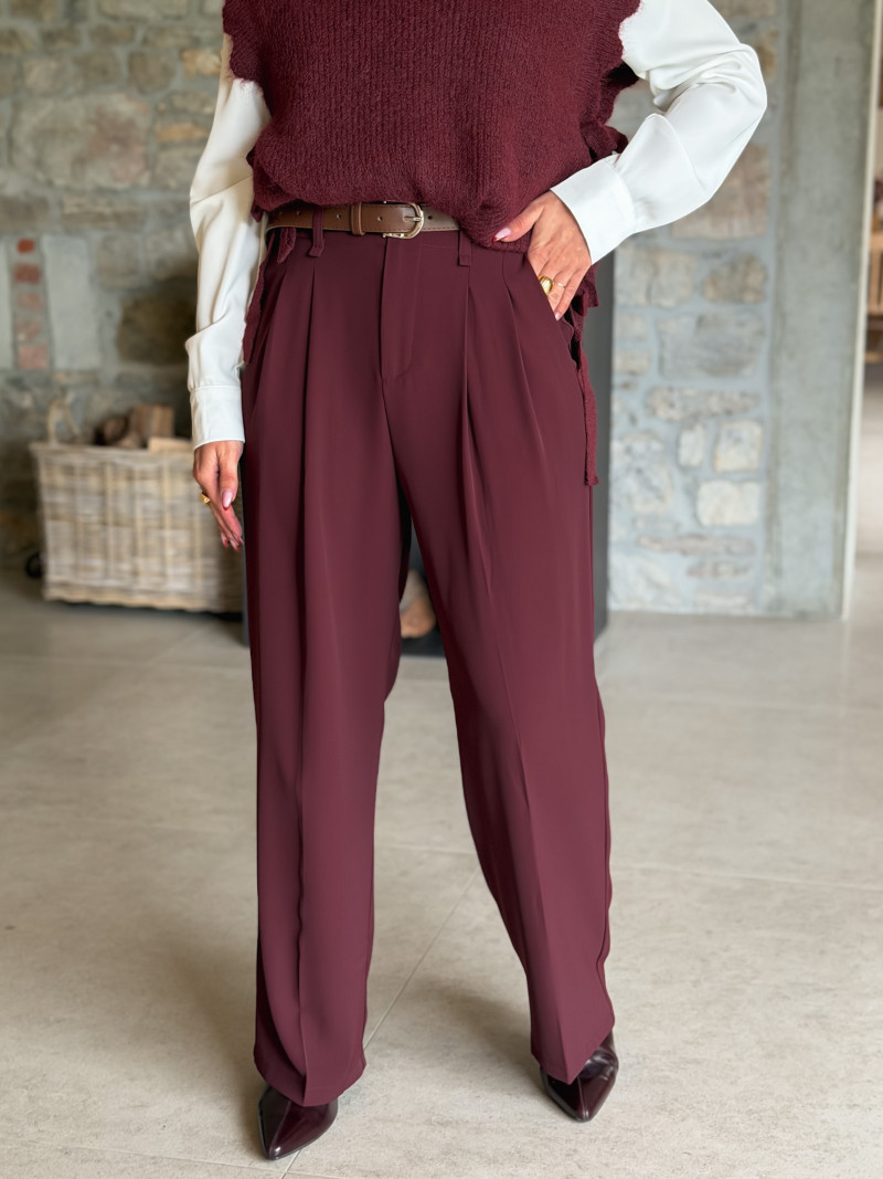 Pantalon Milane - Bordeaux Pantalon Milane - Bordeaux