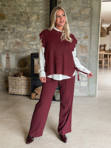 Pantalon Milane - Bordeaux Pantalon Milane - Bordeaux