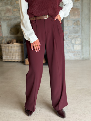 Pantalon Milane - Bordeaux Pantalon Milane - Bordeaux