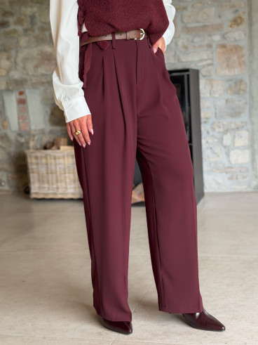 Pantalon Milane - Bordeaux Pantalon Milane - Bordeaux