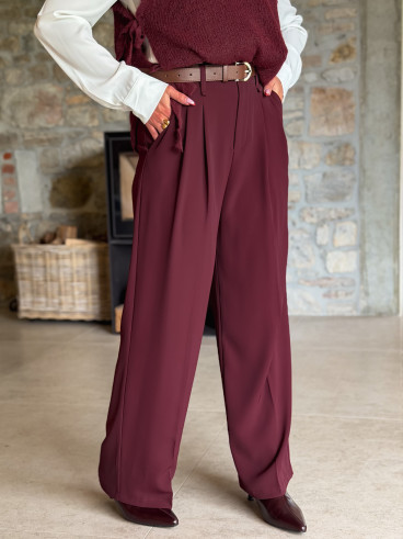 Pantalon Milane - Bordeaux Pantalon Milane - Bordeaux