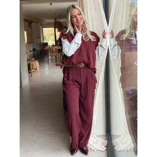 Pantalon Milane - Bordeaux