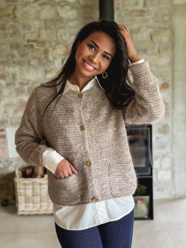 Gilet Théona -  taupe