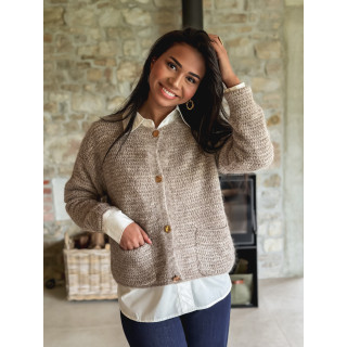 Gilet Théona -  taupe