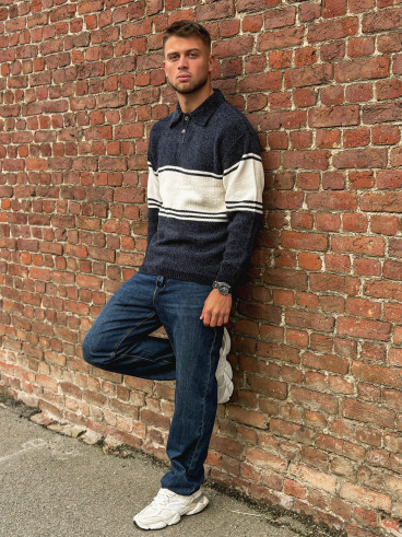 Pull Timo - Bleu marine