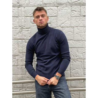 Pull col roulé Gaspard - Bleu marine