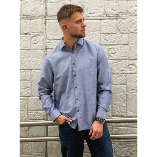 Chemise à motifs Diego - Bleu