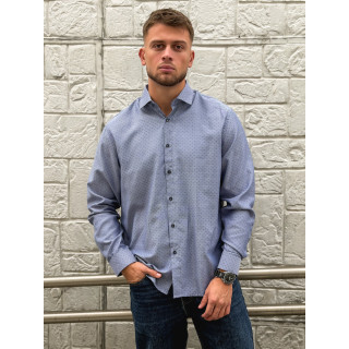 Chemise à motifs Diego - Bleu