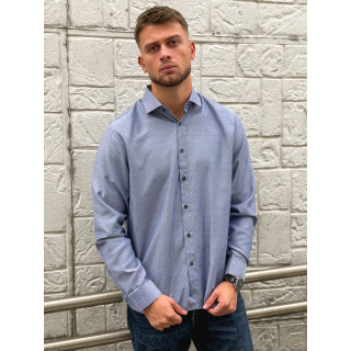 Chemise à motifs Diego - Bleu