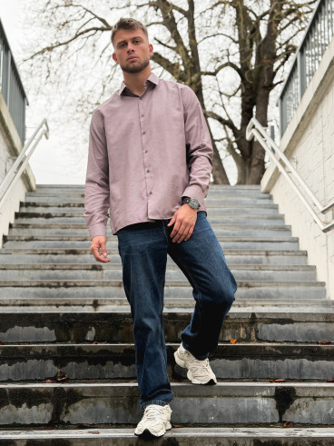 Chemise à carreaux Edouardo - Bordeaux