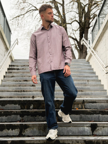 Chemise à carreaux Edouardo - Bordeaux