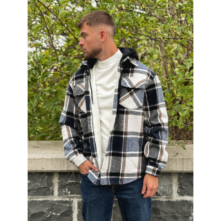 Surchemise à carreaux Gunther - Bleu/Blanc