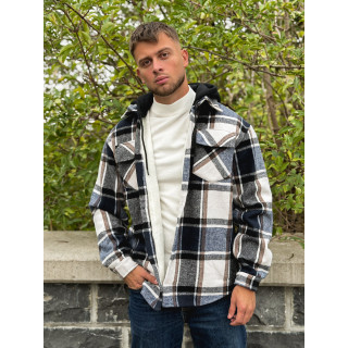 Surchemise à carreaux Gunther - Bleu/Blanc