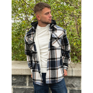 Surchemise à carreaux Gunther - Bleu/Blanc