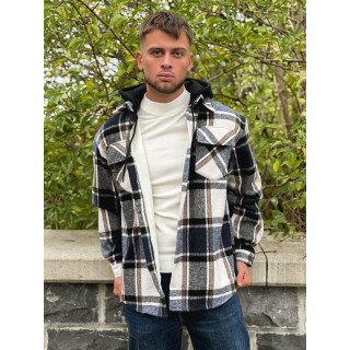 Surchemise à carreaux Gunther - Bleu/Blanc