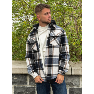 Surchemise à carreaux Gunther - Bleu/Blanc