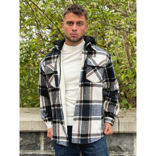 Surchemise à carreaux Gunther - Bleu/Blanc