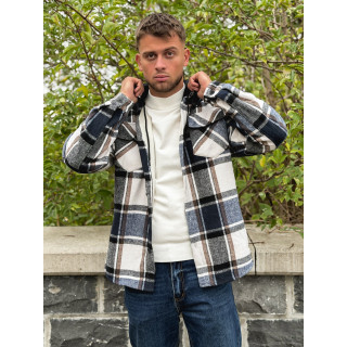 Surchemise à carreaux Gunther - Bleu/Blanc