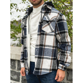 Surchemise à carreaux Gunther - Bleu/Blanc