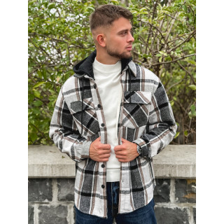 Surchemise à carreaux Gunther - Noir/Blanc