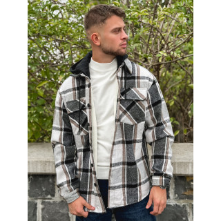 Surchemise à carreaux Gunther - Noir/Blanc
