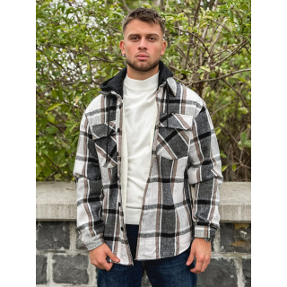 Surchemise à carreaux Gunther - Noir/Blanc
