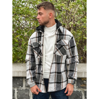 Surchemise à carreaux Gunther - Noir/Blanc
