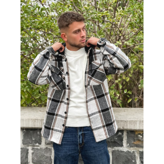 Surchemise à carreaux Gunther - Noir/Blanc