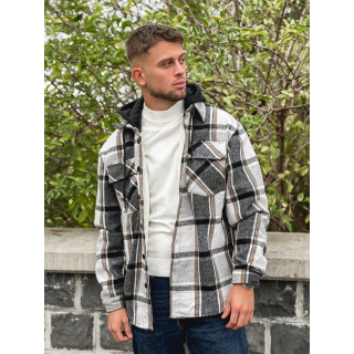 Surchemise à carreaux Gunther - Noir/Blanc