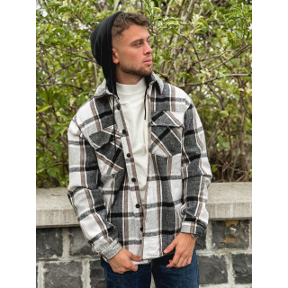 Surchemise à carreaux Gunther - Noir/Blanc