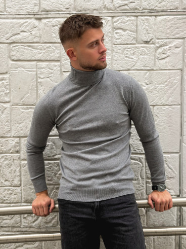 Pull col roulé Gaspard - Gris