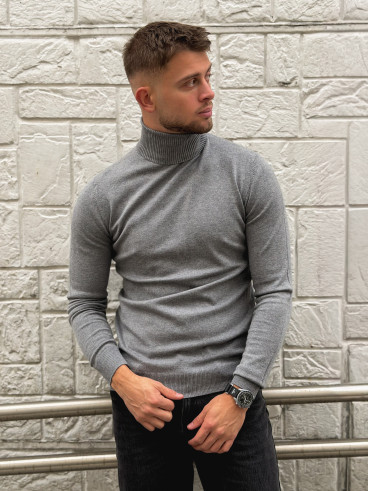Pull col roulé Gaspard - Gris Pull col roulé Gaspard - Gris