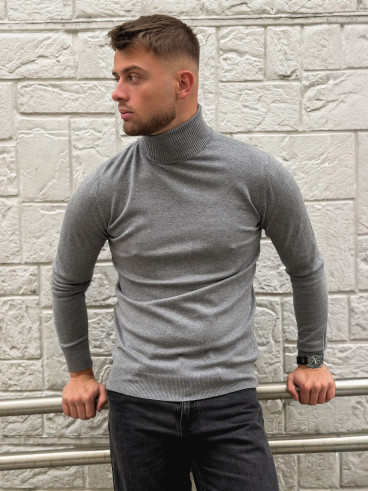 Pull col roulé Gaspard - Gris Pull col roulé Gaspard - Gris