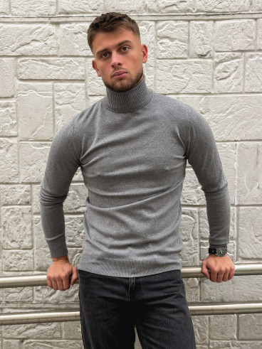 Pull col roulé Gaspard - Gris