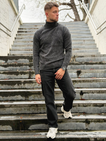 Pull Henri - Gris foncé