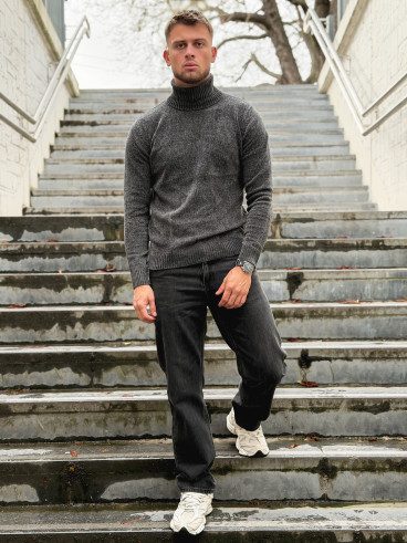 Pull Henri - Gris foncé