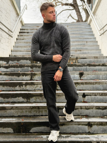 Pull Henri - Gris foncé