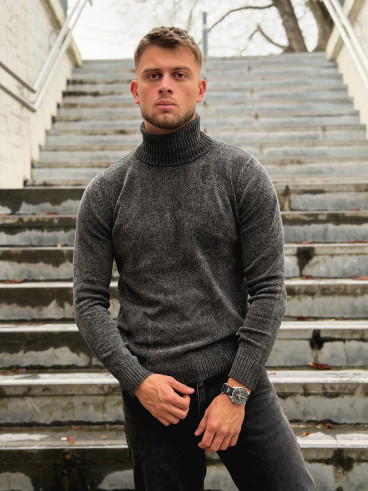 Pull Henri - Gris foncé