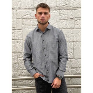Chemise à motifs Diego - Gris