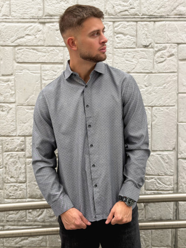 Chemise à motifs Diego - Gris Chemise à motifs Diego - Gris