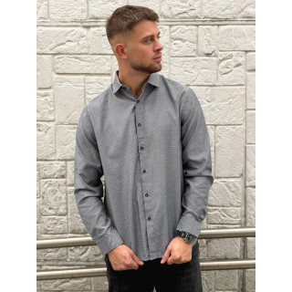 Chemise à motifs Diego - Gris