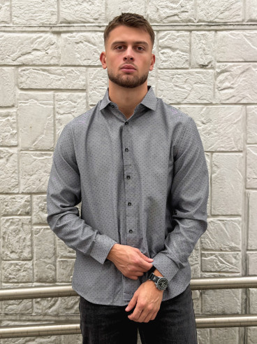 Chemise à motifs Diego - Gris Chemise à motifs Diego - Gris