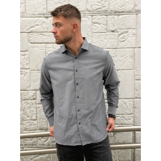 Chemise à motifs Diego - Gris