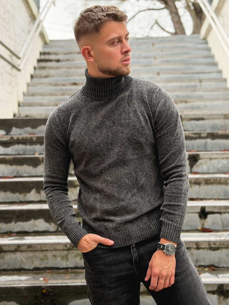 Pull Henri - Gris foncé