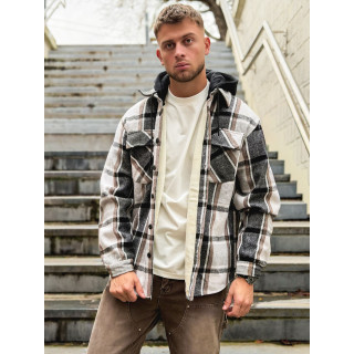 Surchemise à carreaux Gunther - Noir/Blanc